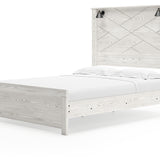Ashley Furniture - Gerridan Queen Lighted Bed - White Wood - Beds - Additional View 3