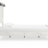 Ashley Furniture - Gerridan Queen Lighted Bed - White Wood - Beds - Additional View 4