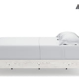 Ashley Furniture - Gerridan Queen Lighted Bed - White Wood - Beds - Additional View 6