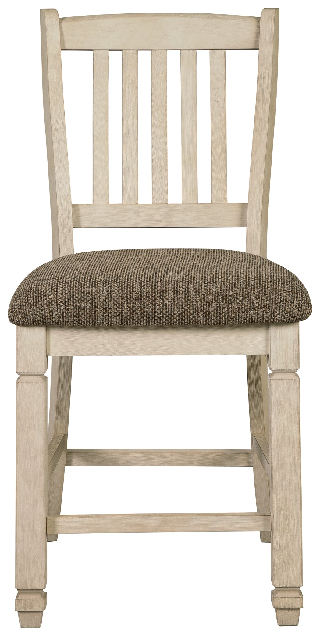 Ashley Furniture - Bolanburg Upholstered 24" Barstool - Beige Fabric|Wood - Stools - Additional View 3