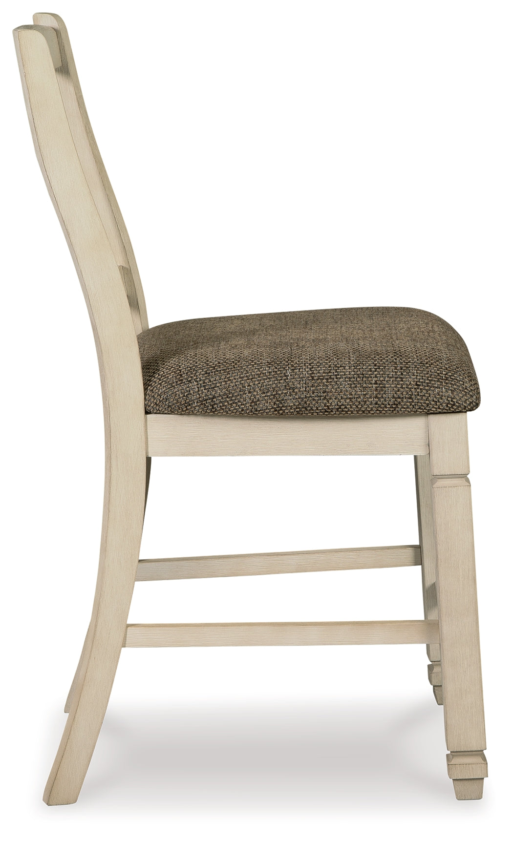 Ashley Furniture - Bolanburg Upholstered 24" Barstool - Beige Fabric|Wood - Stools - Additional View 5