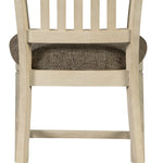 Ashley Furniture - Bolanburg Upholstered 24" Barstool - Beige Fabric|Wood - Stools - Additional View 6