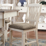 Ashley Furniture - Bolanburg Upholstered Barstool - Beige - Fabric|Wood - Stools - Additional View 7