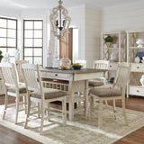 Ashley Furniture - Bolanburg Upholstered 24" Barstool - Beige Fabric|Wood - Stools - Additional View 7