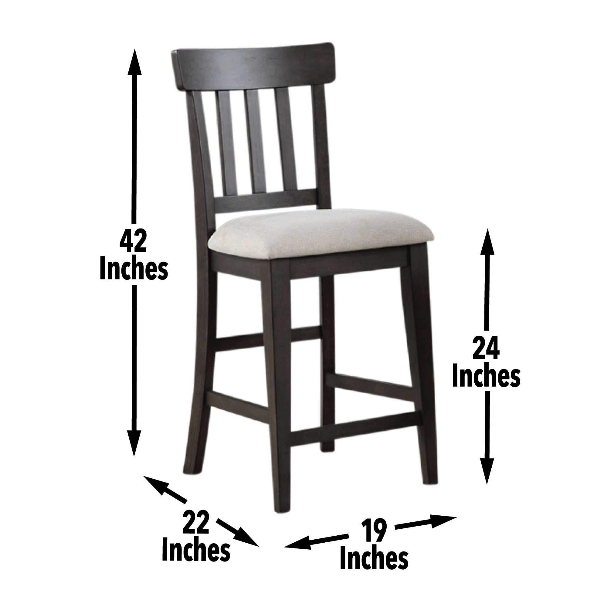 Steve Silver Furniture - Napa 7 Piece Dining Set - Dark - Dark Brown|White Wood - Dining Room Sets - Additional View 1