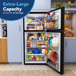 Ge Black 21Cu Top Mount Refrigerator - Refrigerators - Additional View 5