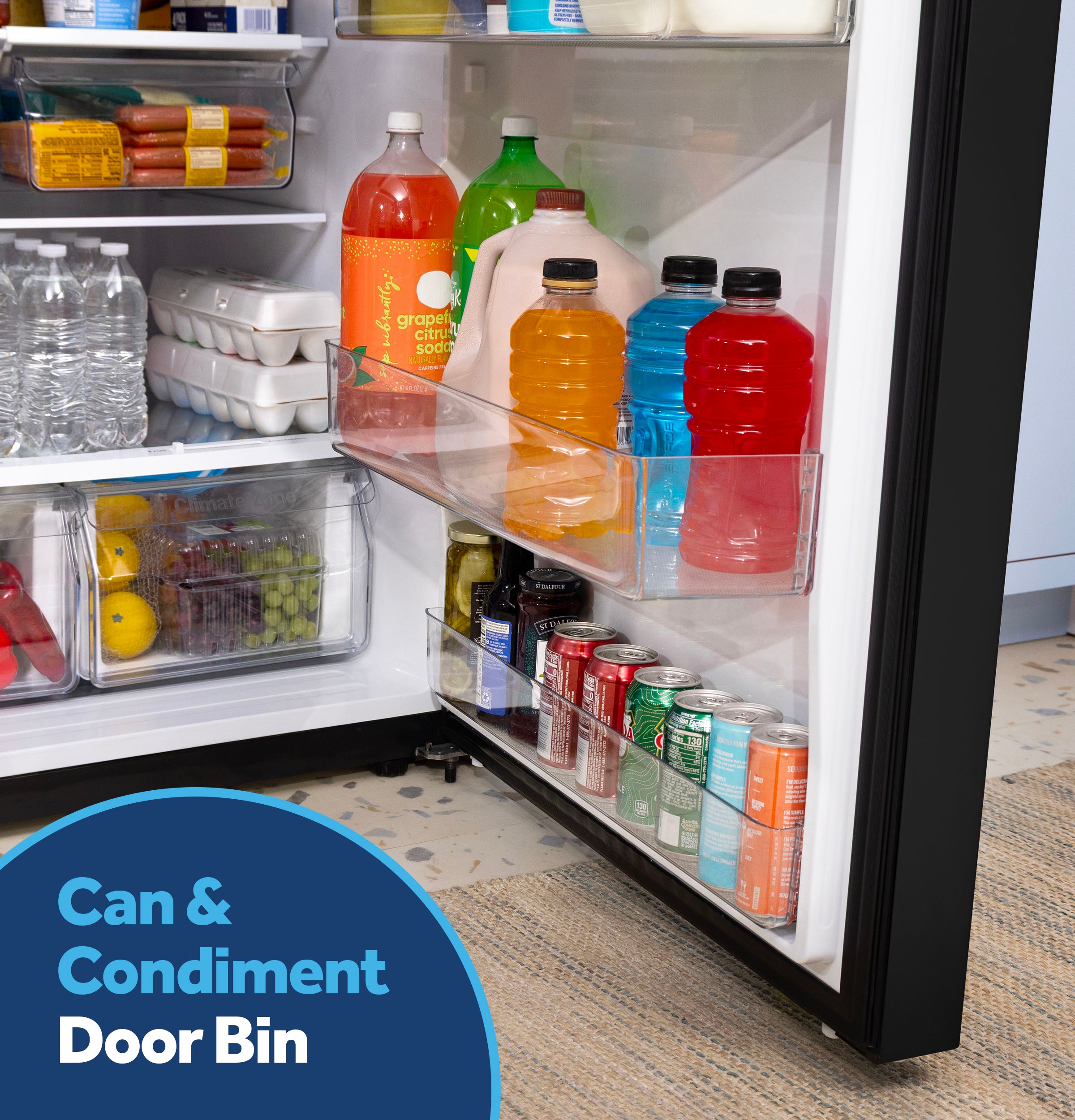 Ge Black 21Cu Top Mount Refrigerator - Refrigerators - Additional View 13
