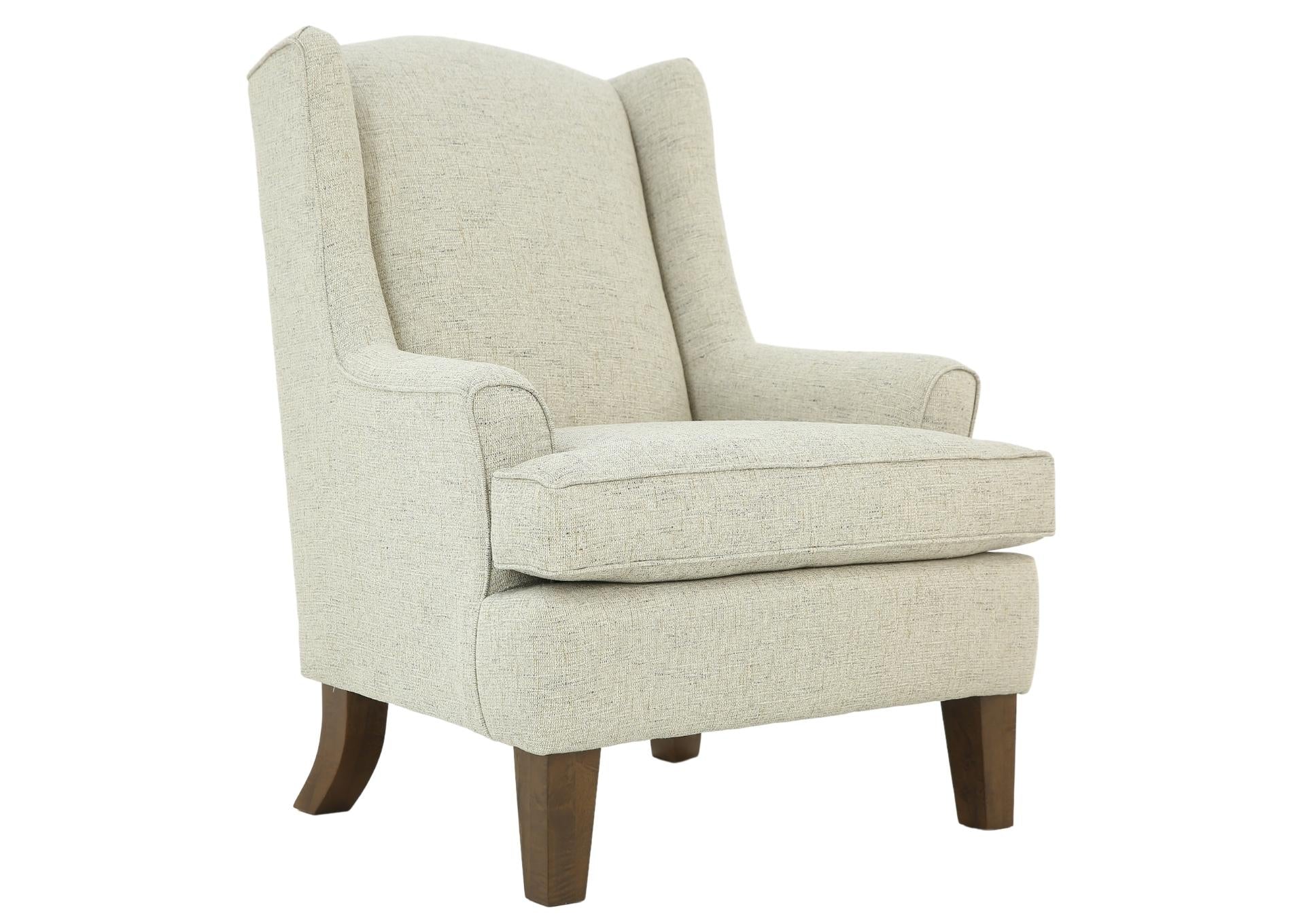 Andrea Wingback Chair - Pepper - Additional View 1