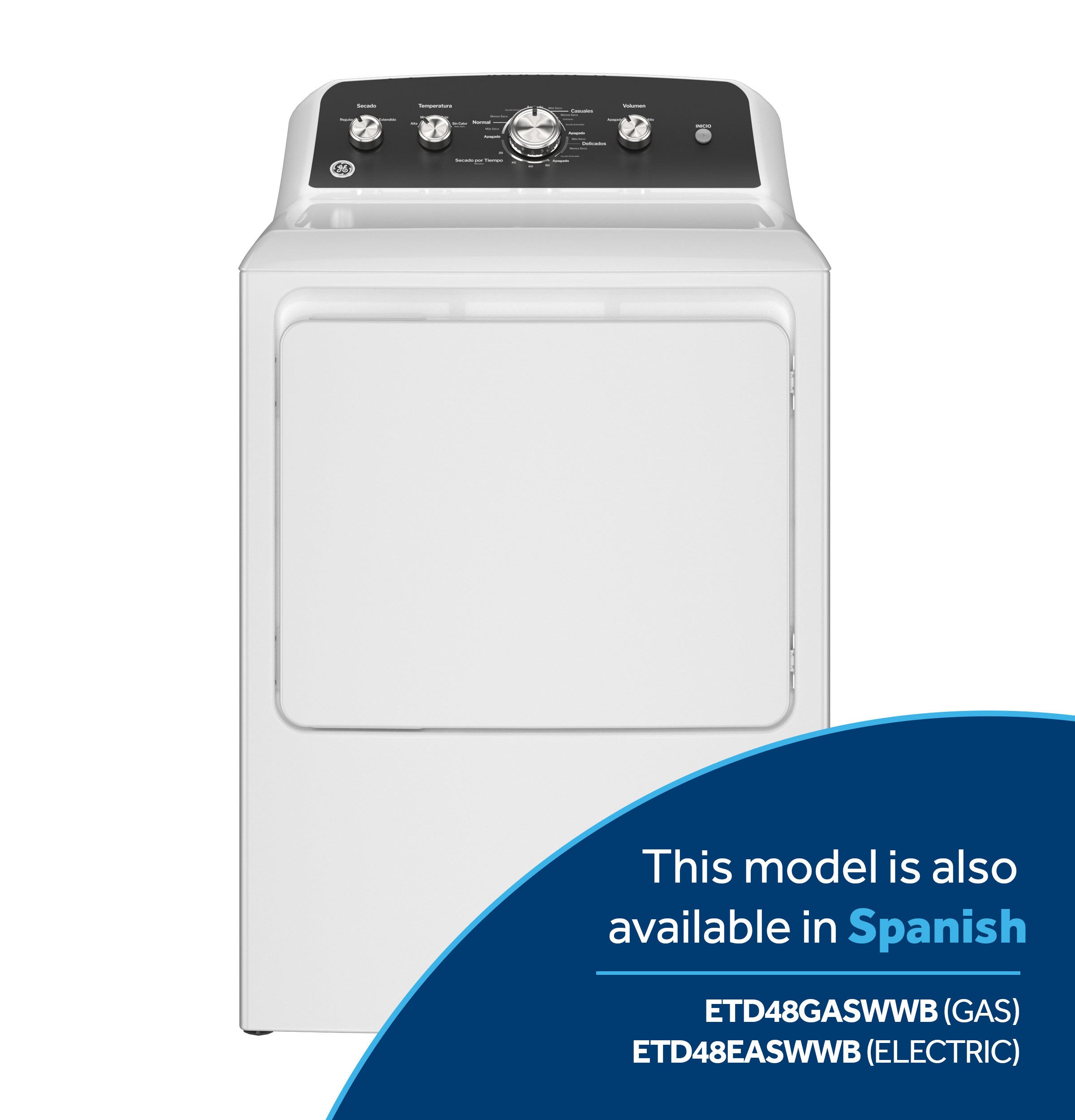 GE WHITE 7.2CU GAS DRYER - Dryers - Additional View 15