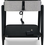 Ashley Furniture - JORVALEE ACCENT TABLE - Dark Gray Fabric|Glass|Wood|Metal - Tables - Additional View 4