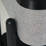 Ashley Furniture - JORVALEE ACCENT TABLE - Dark Gray Fabric|Glass|Wood|Metal - Tables - Additional View 9