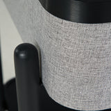 Ashley Furniture - JORVALEE ACCENT TABLE - Dark Gray Fabric|Glass|Wood|Metal - Tables - Additional View 9