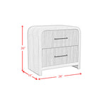 Elements International - RIDGEMONT BLACK NIGHTSTAND - Wood - Nightstands - Additional View 1