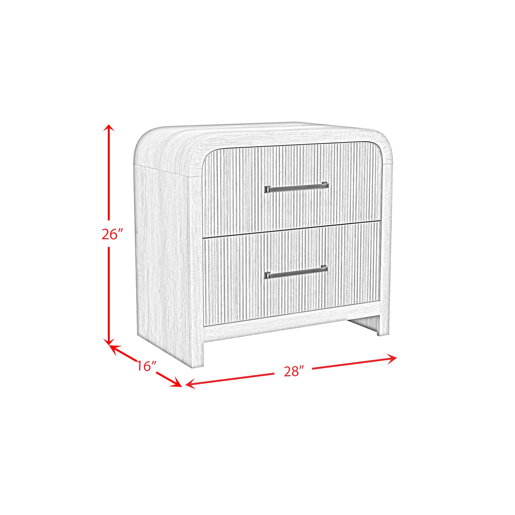 Elements International - RIDGEMONT BLACK NIGHTSTAND - Wood - Nightstands - Additional View 1