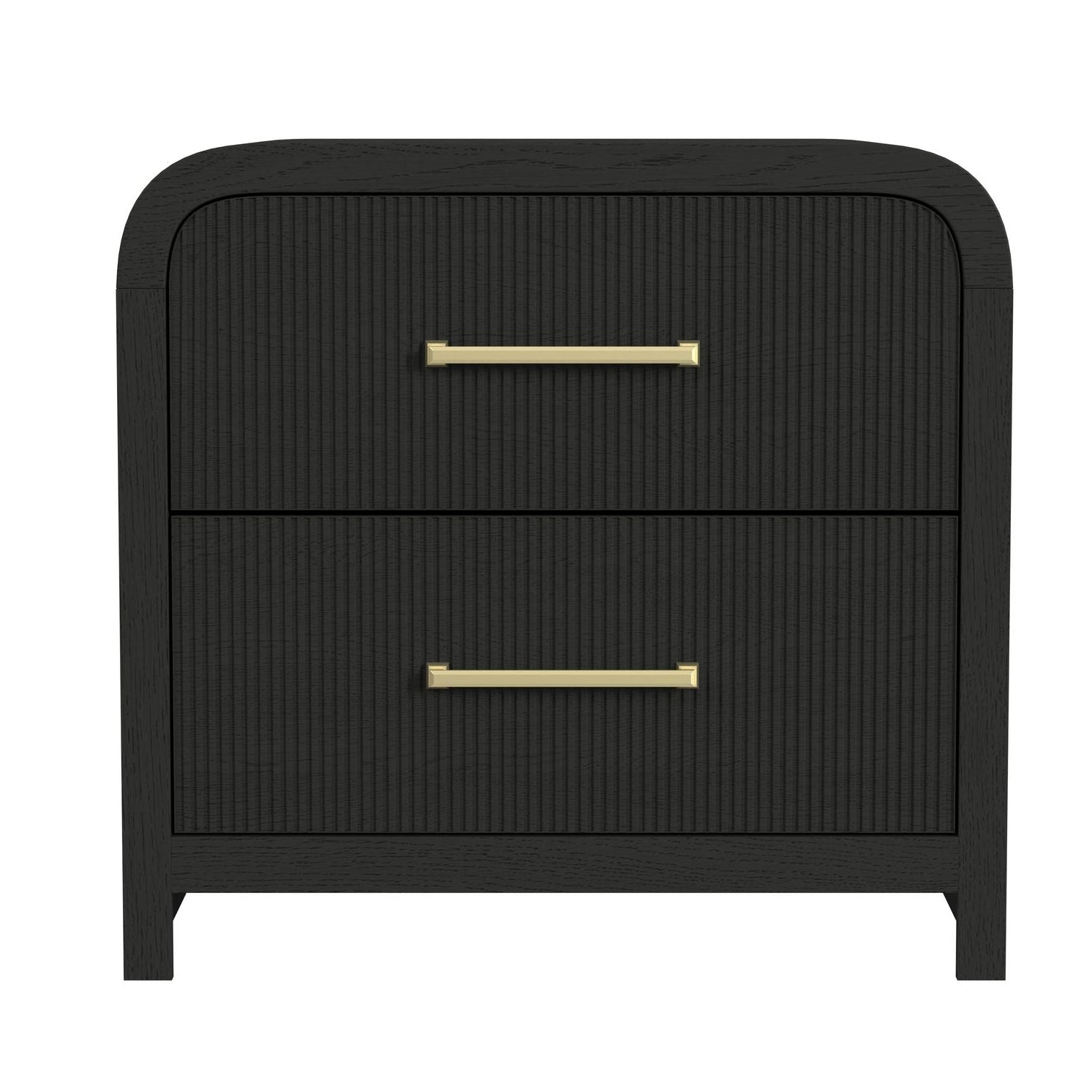 Elements International - RIDGEMONT BLACK NIGHTSTAND - Wood - Nightstands - Additional View 2
