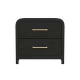 Elements International - RIDGEMONT BLACK NIGHTSTAND - Wood - Nightstands - Additional View 2