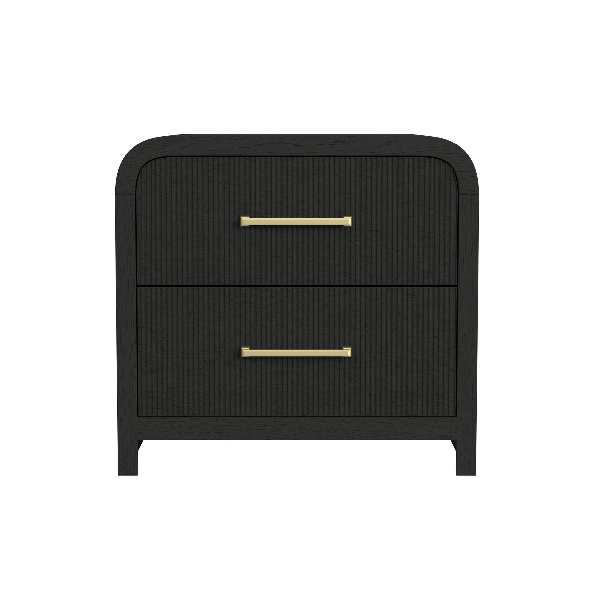 Elements International - RIDGEMONT BLACK NIGHTSTAND - Wood - Nightstands - Additional View 2