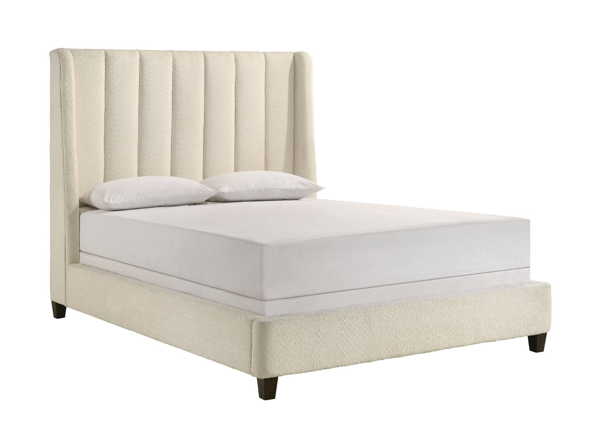 Agnes King Bed - White