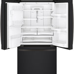 GE BLACK SLATE 27.8CU FRENCH DOOR REFRIGERATOR - Refrigerators - Additional View 2