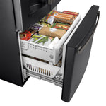 GE BLACK SLATE 27.8CU FRENCH DOOR REFRIGERATOR - Refrigerators - Additional View 5