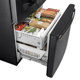 GE BLACK SLATE 27.8CU FRENCH DOOR REFRIGERATOR - Refrigerators - Additional View 5
