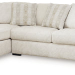 Ashley Furniture - Chessington Ivory 2 Piece Sectional - White Fabric - Sectionals