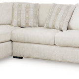 Ashley Furniture - Chessington Ivory 2 Piece Sectional - White Fabric - Sectionals