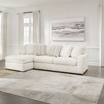 Ashley Furniture - Chessington Ivory 2 Piece Sectional - White Fabric - Sectionals - Additional View 1