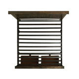 Elements International - Mccoy King Bed - Charcoal - Dark Brown|Dark Gray Wood - Beds - Additional View 8