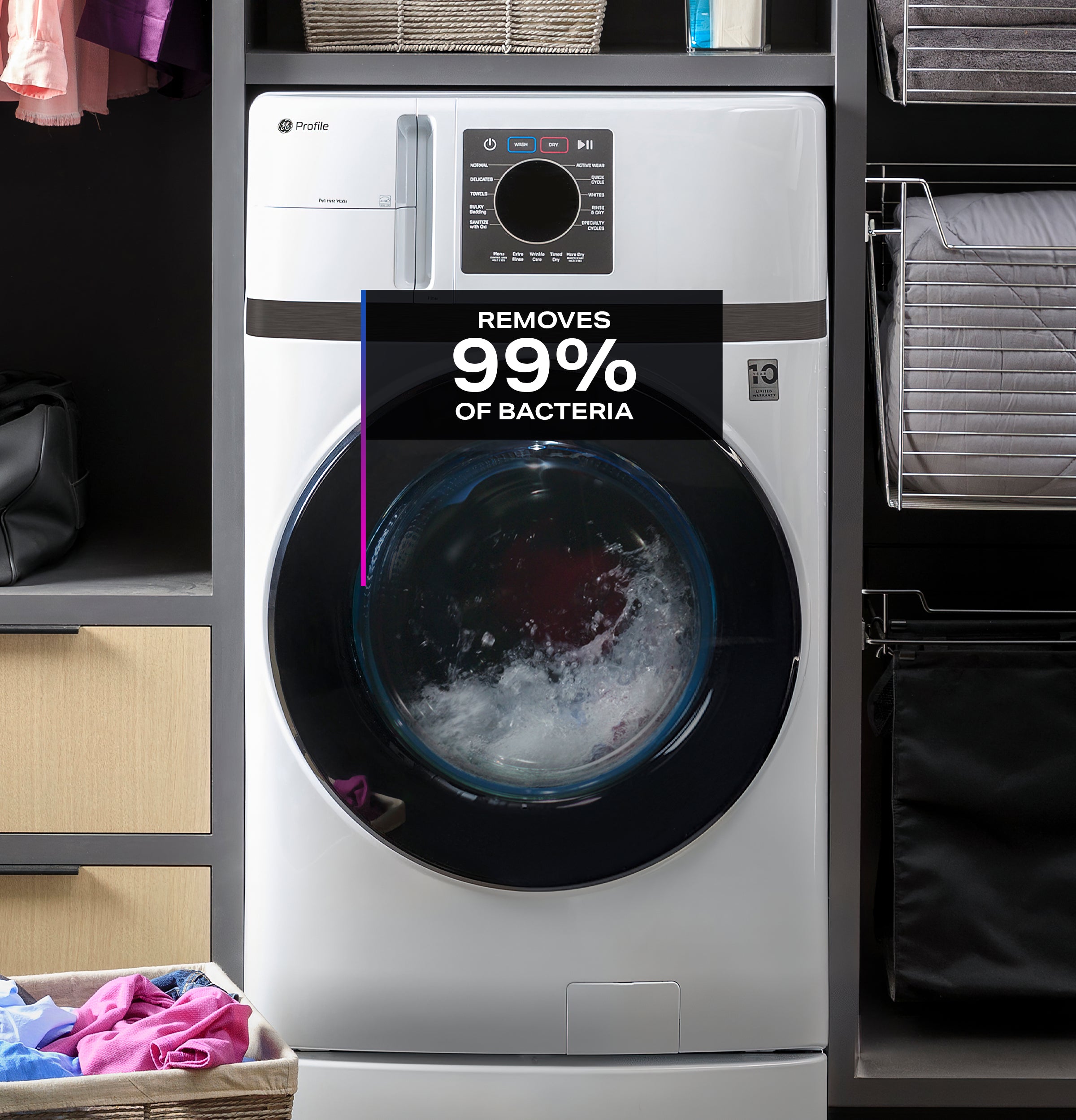 GE PROFILE WHITE 4.6CU WASHER DRYER COMBO - Washers - Additional View 28