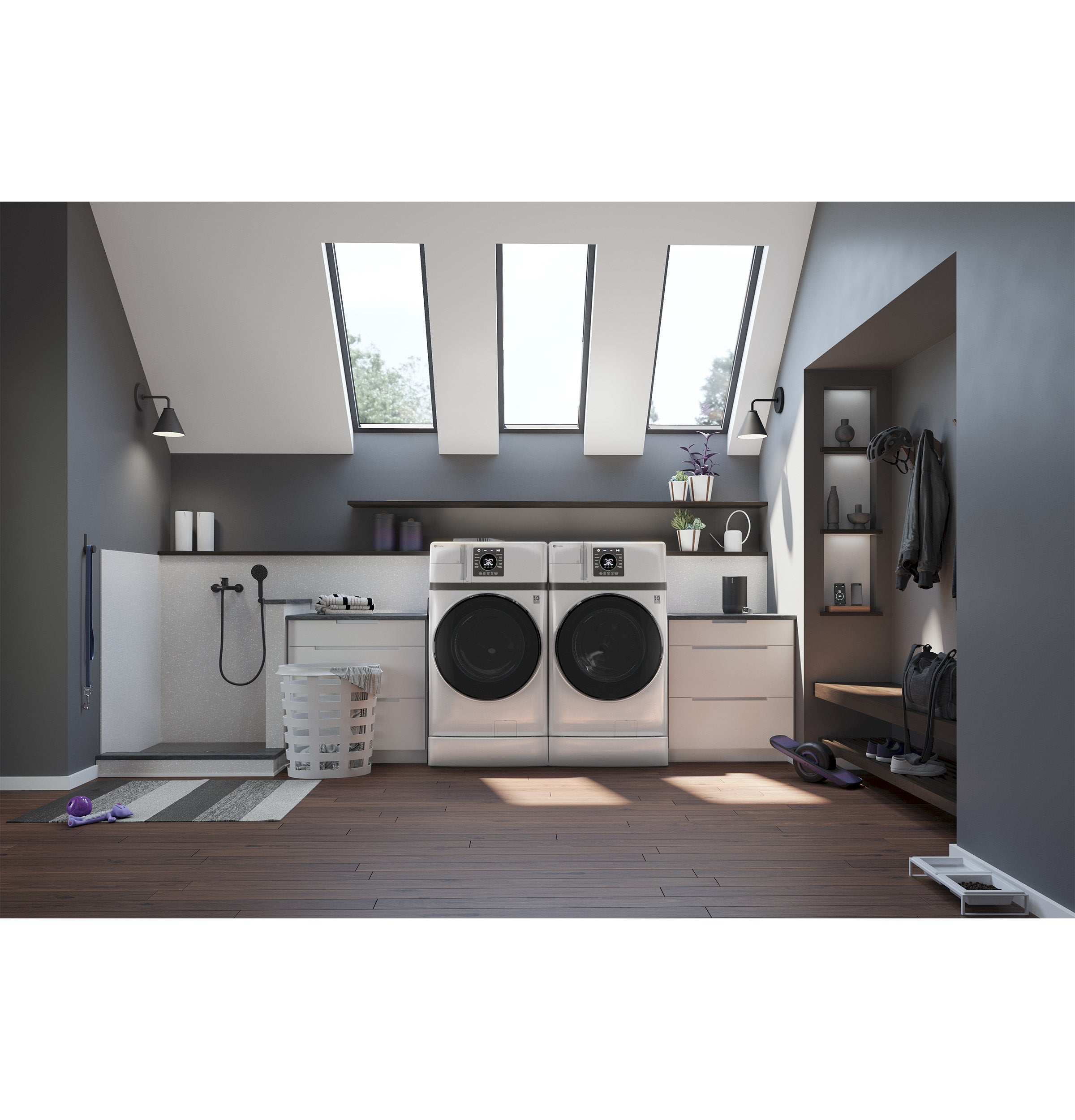 GE PROFILE WHITE 4.6CU WASHER DRYER COMBO - Washers - Additional View 6