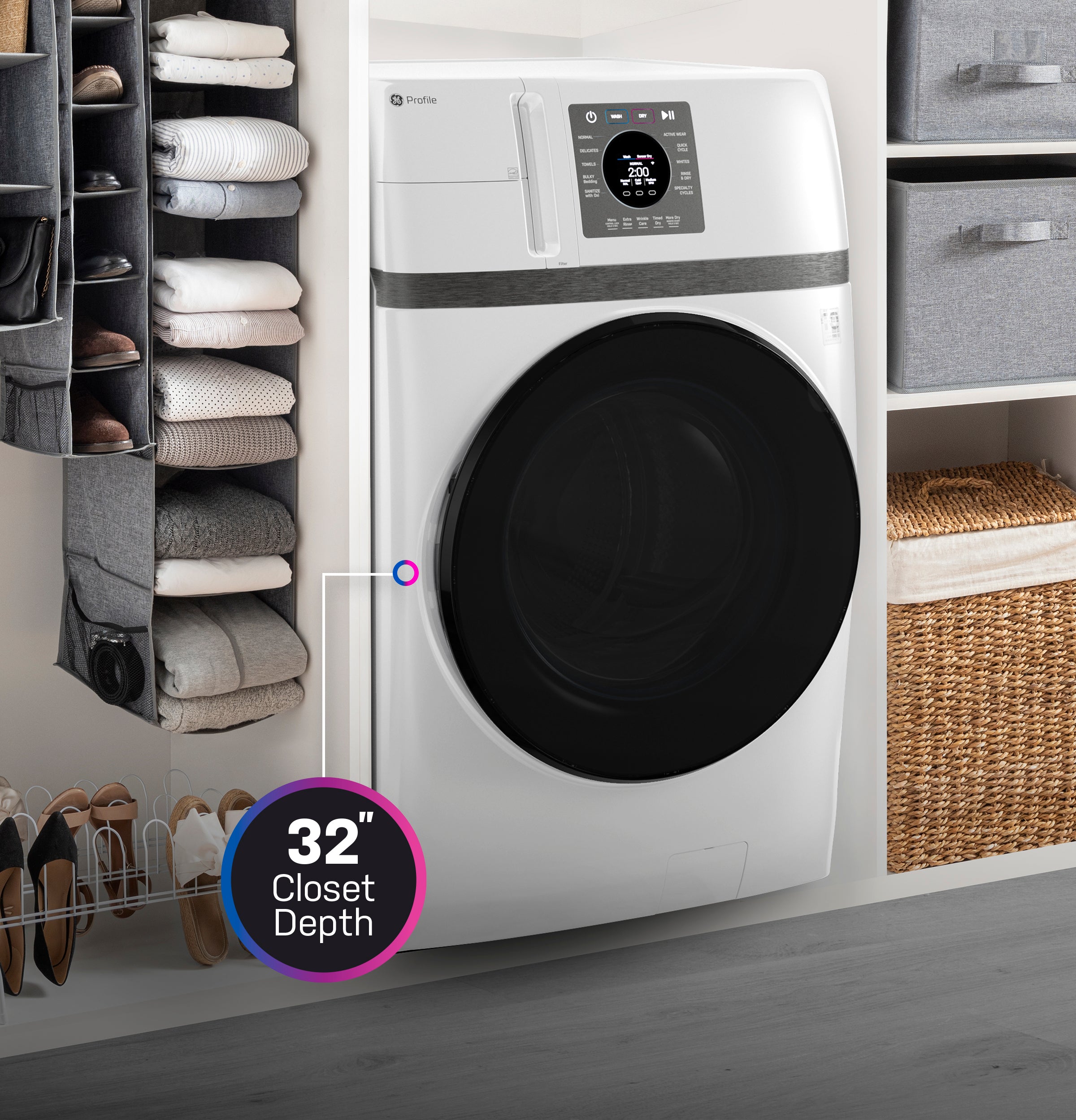 GE PROFILE WHITE 4.6CU WASHER DRYER COMBO - Washers - Additional View 18