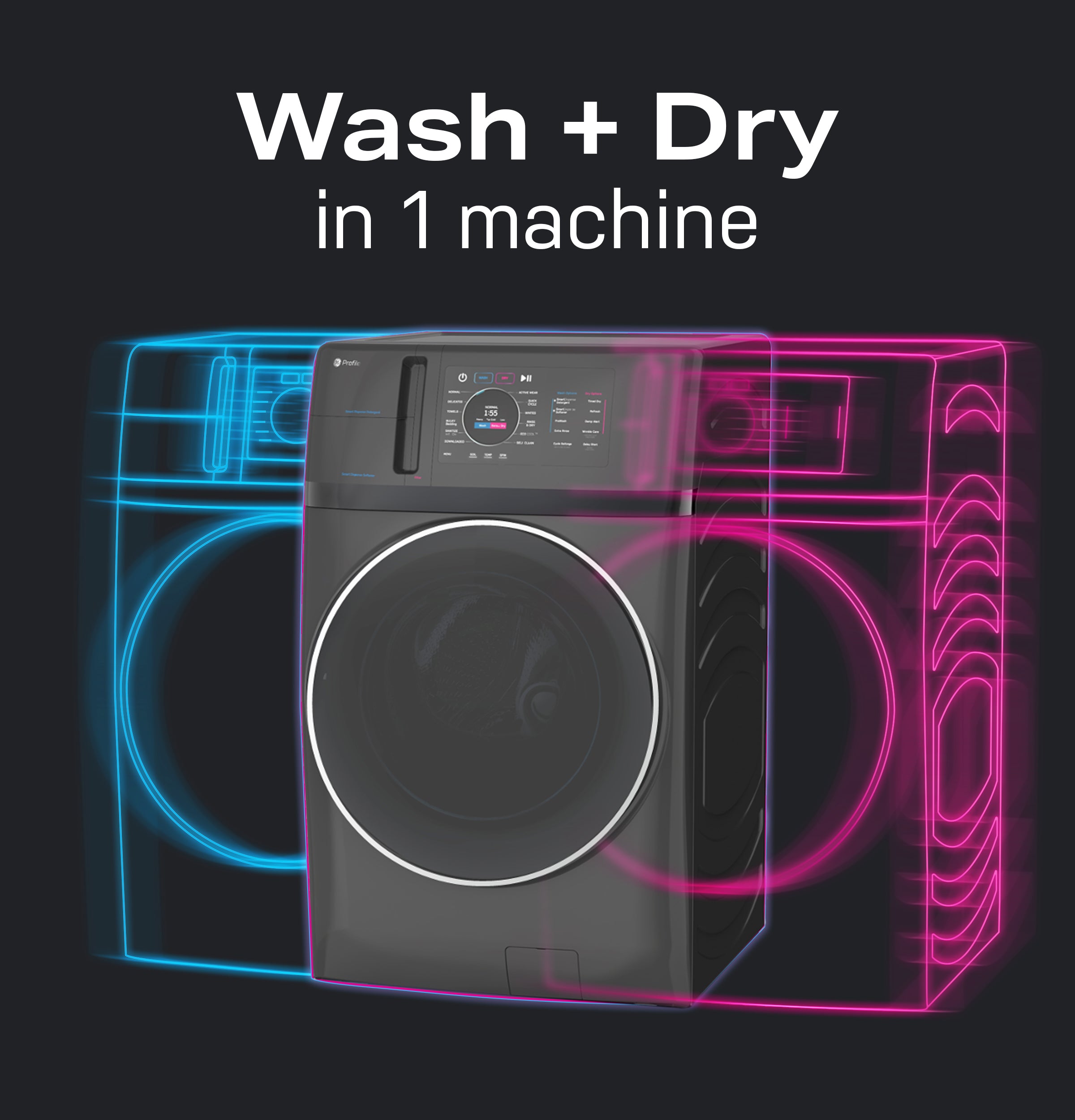 GE PROFILE WHITE 4.6CU WASHER DRYER COMBO - Washers - Additional View 21