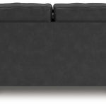 Ashley Furniture - Shadsburne Loveseat - Granite - Dark Gray Faux Leather - Loveseats - Additional View 5