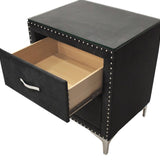 LUCINDA BLACK NIGHTSTAND - Additional View 1