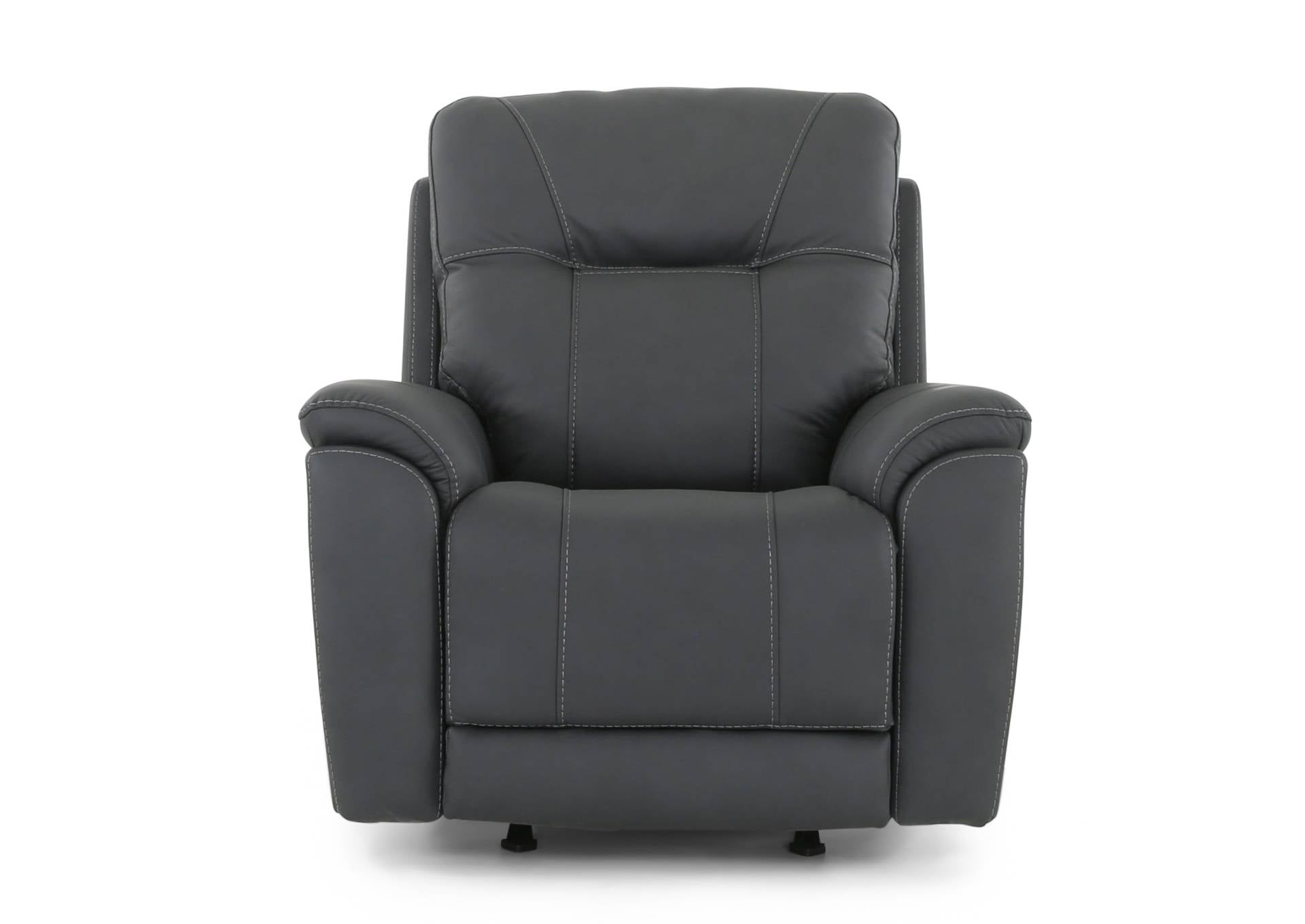 CANNOCK MIDNIGHT LEATHER 4P POWER RECLINER