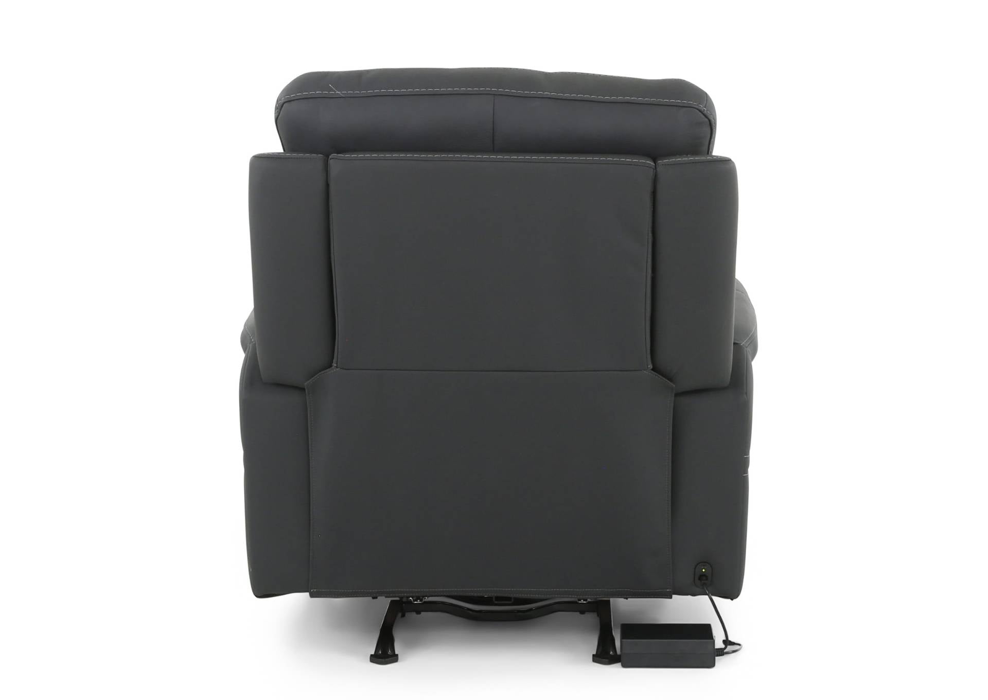 CANNOCK MIDNIGHT LEATHER 4P POWER RECLINER - Additional View 3