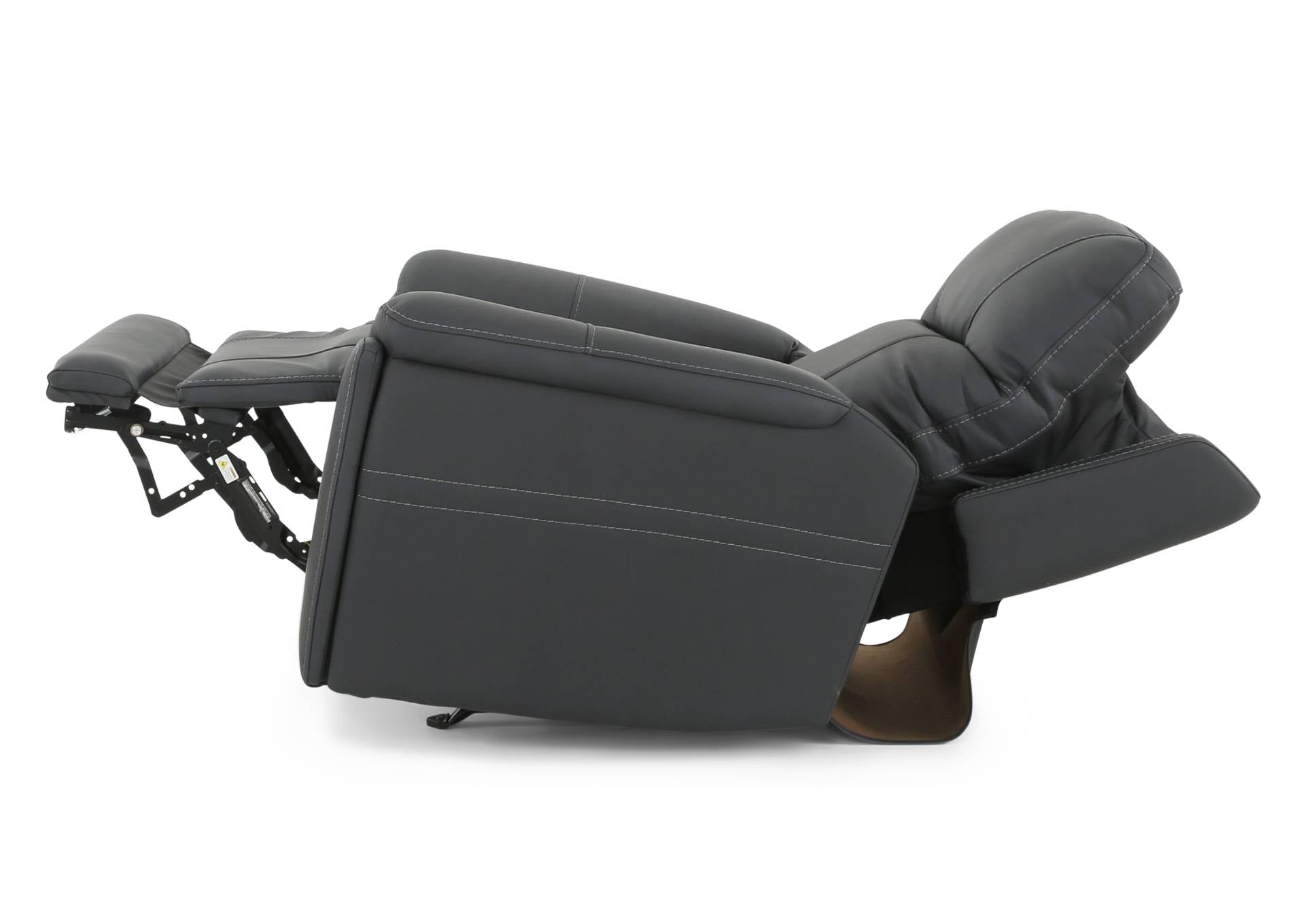 CANNOCK MIDNIGHT LEATHER 4P POWER RECLINER - Additional View 4