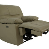 Odessa Leather Power Zero Gravity Recliner - Taupe - Additional View 1