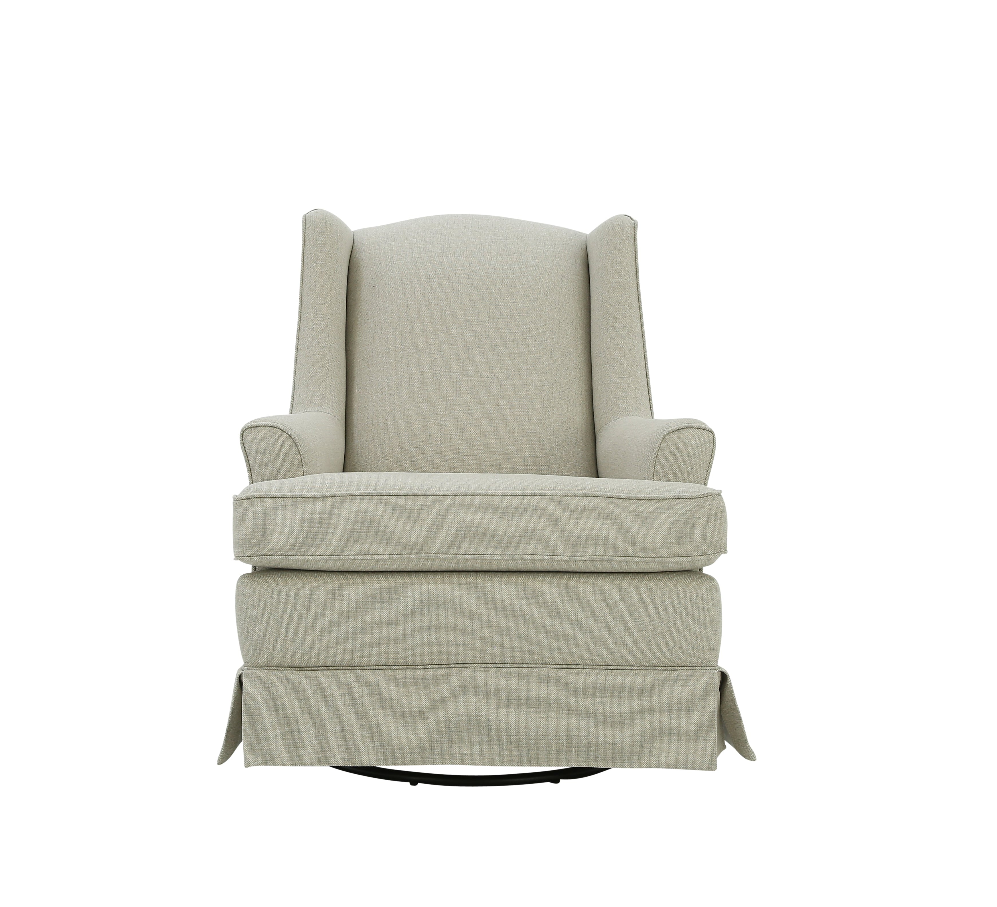 NATASHA BEIGE SWIVEL GLIDER