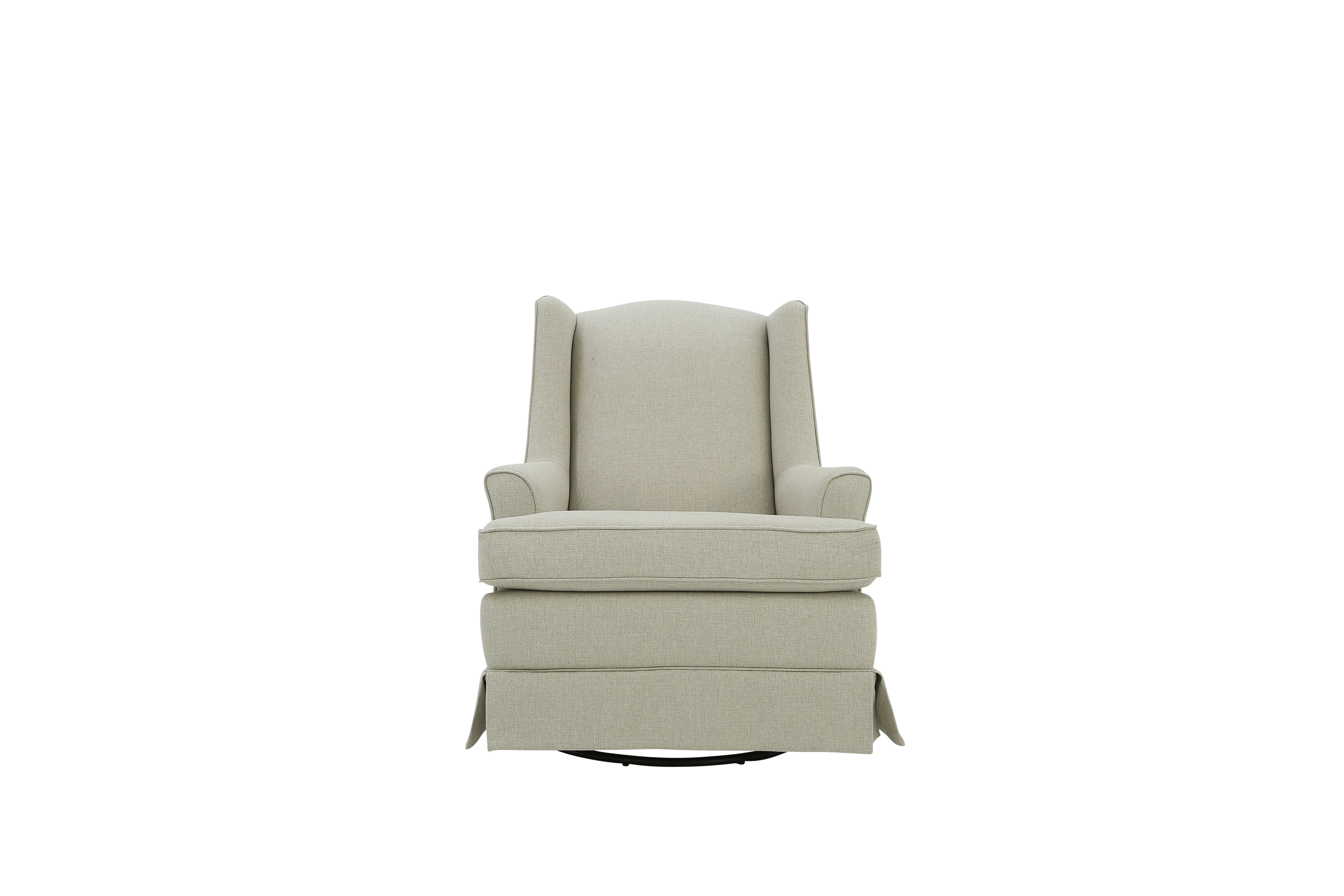 NATASHA BEIGE SWIVEL GLIDER