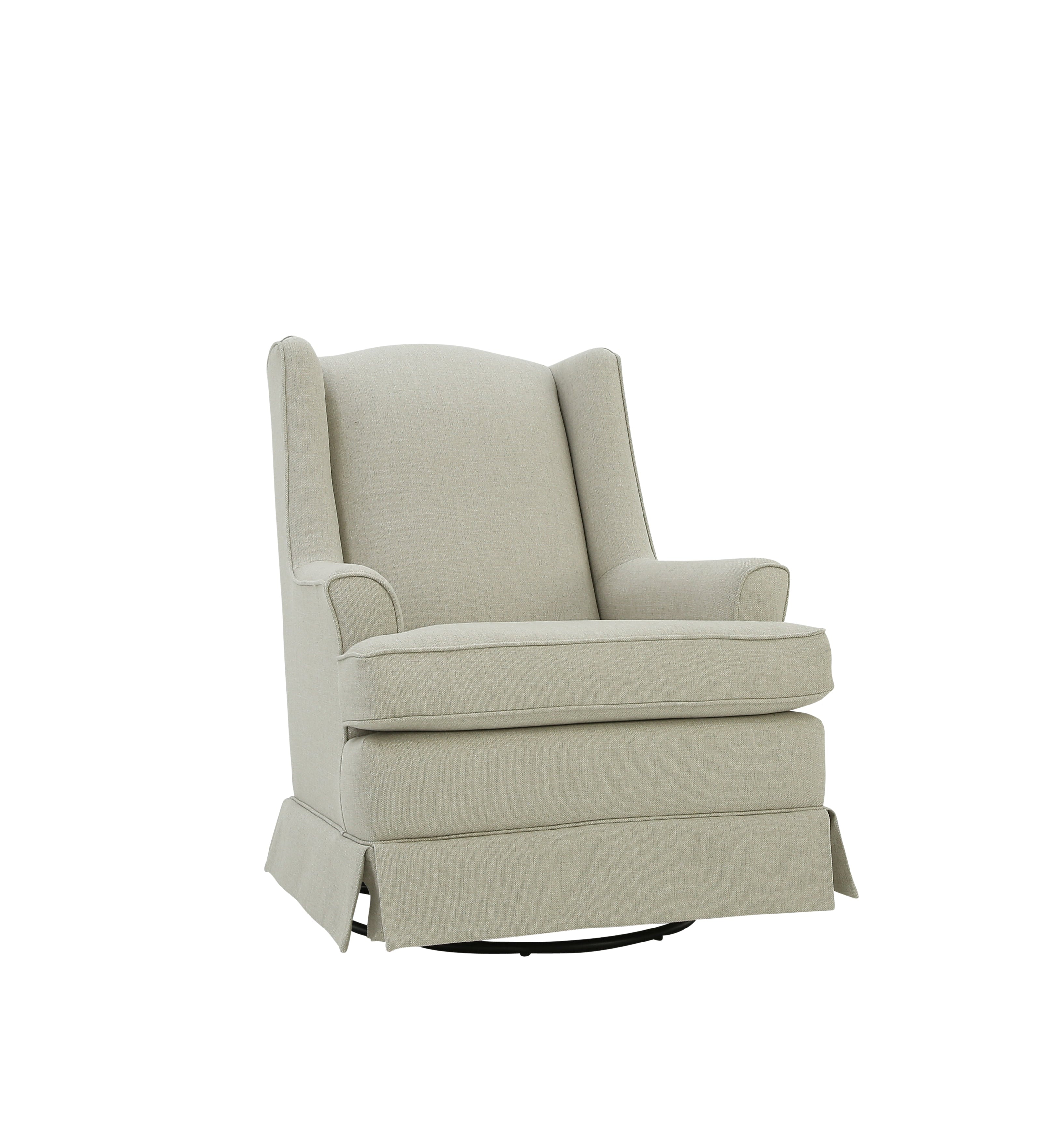 NATASHA BEIGE SWIVEL GLIDER - Additional View 1