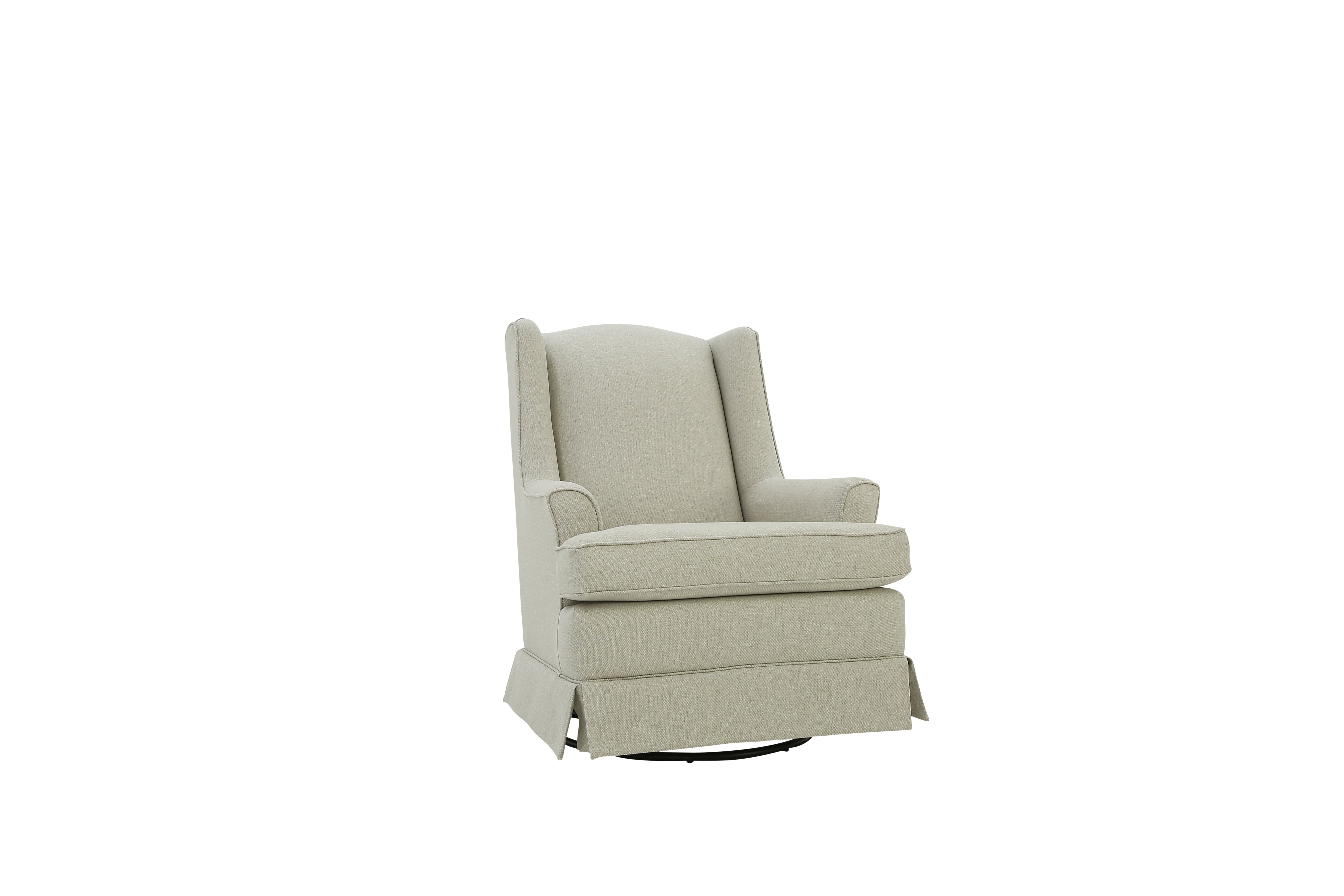 NATASHA BEIGE SWIVEL GLIDER - Additional View 1