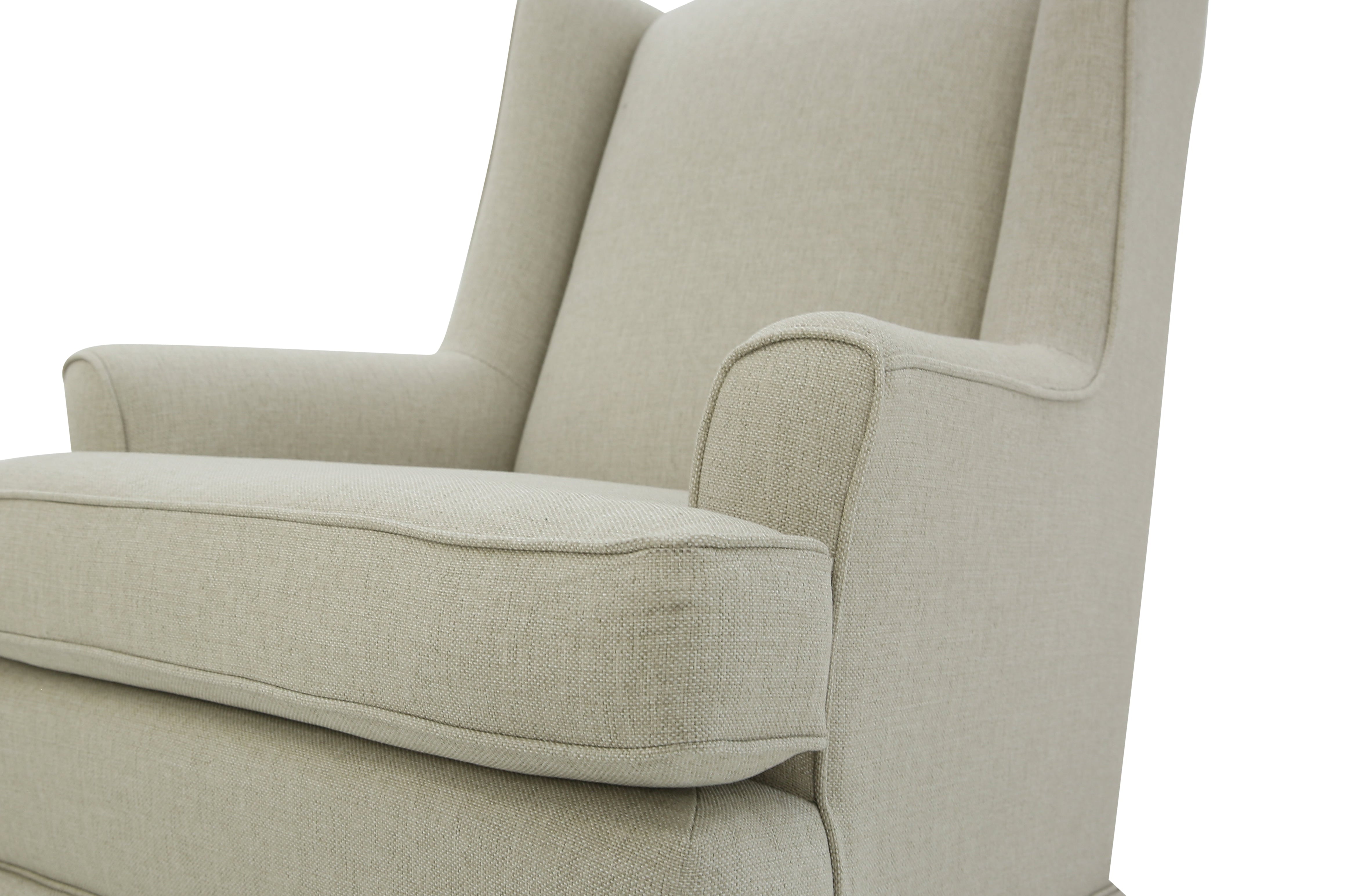 NATASHA BEIGE SWIVEL GLIDER - Additional View 2