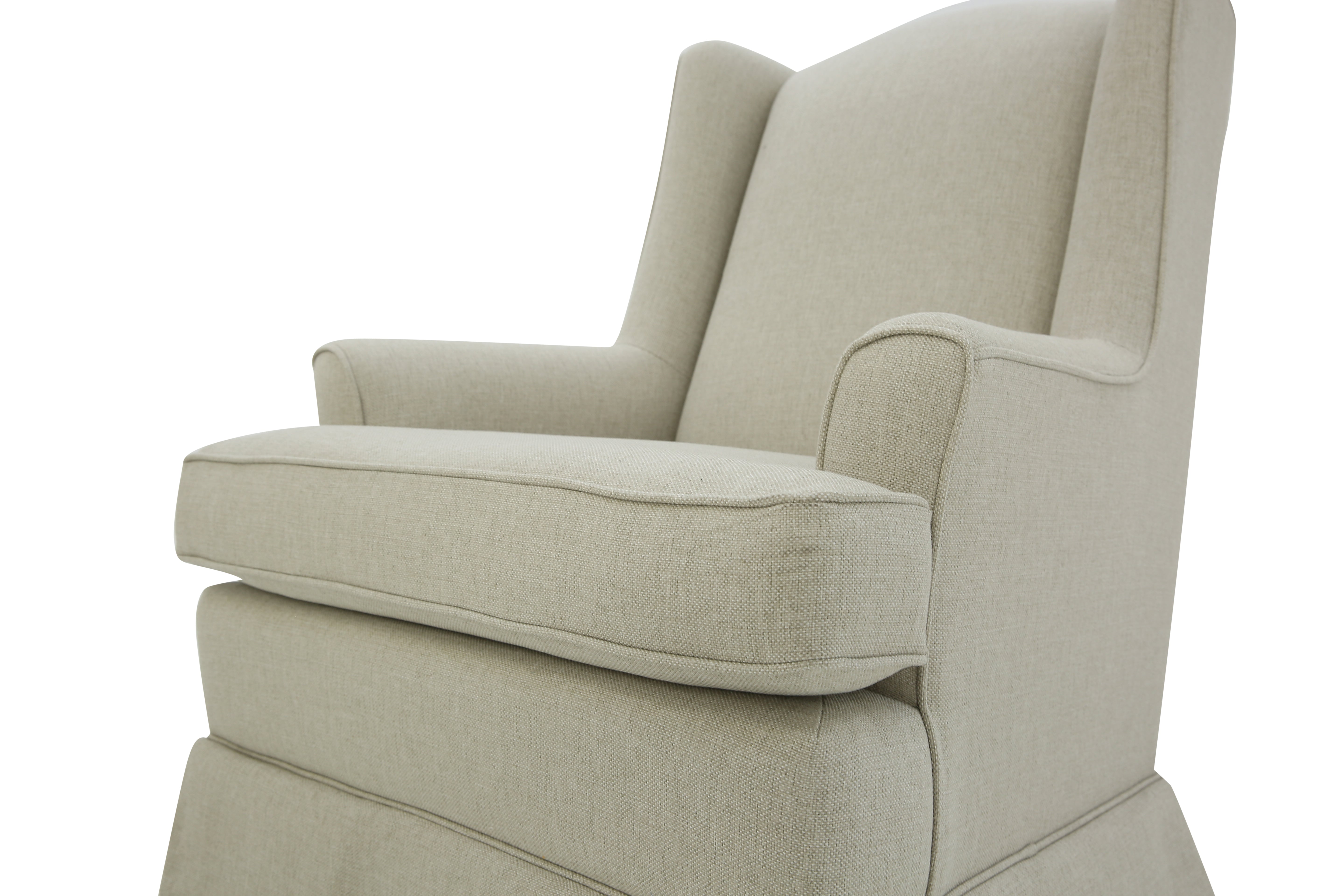 NATASHA BEIGE SWIVEL GLIDER - Additional View 2