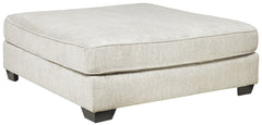 Ashley Furniture - Rawcliffe Ottoman - Beige Fabric - Ottomans