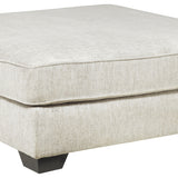 Ashley Furniture - Rawcliffe Ottoman - Beige Fabric - Ottomans