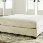 Ashley Furniture - Rawcliffe Ottoman - Beige Fabric - Ottomans - Additional View 1