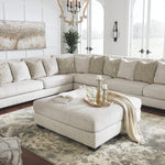 Ashley Furniture - Rawcliffe Ottoman - Beige Fabric - Ottomans - Additional View 2