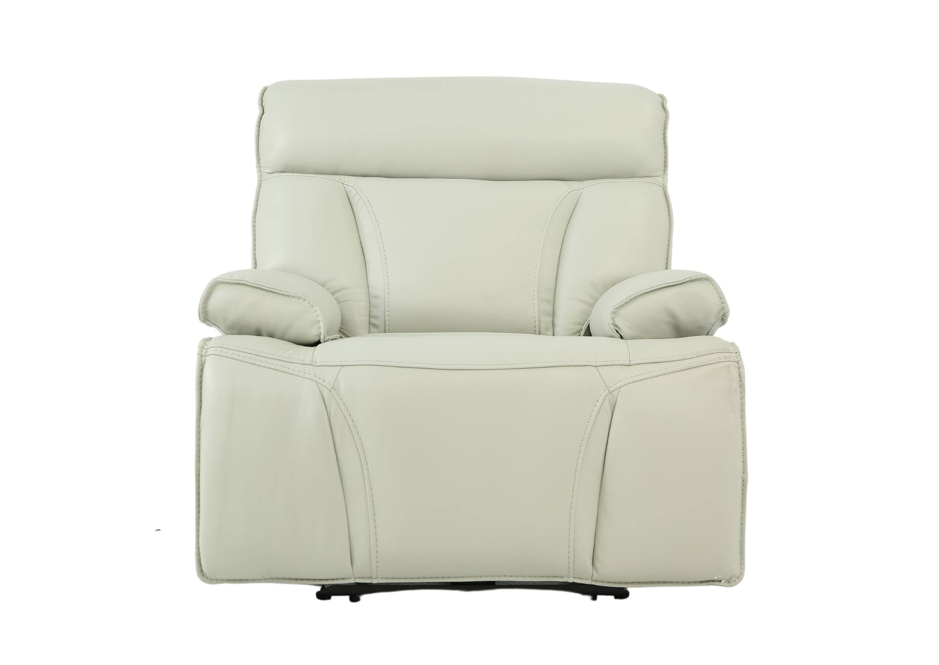 Benelli Leather Power Zero G Recliner - Fog